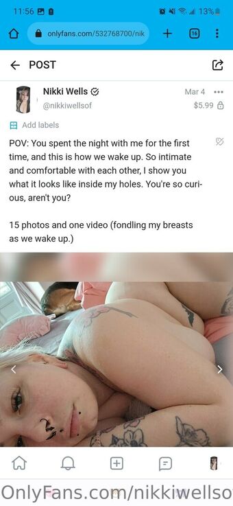 Nikkiwellsof Голі Зливи OnlyFans Фото 7