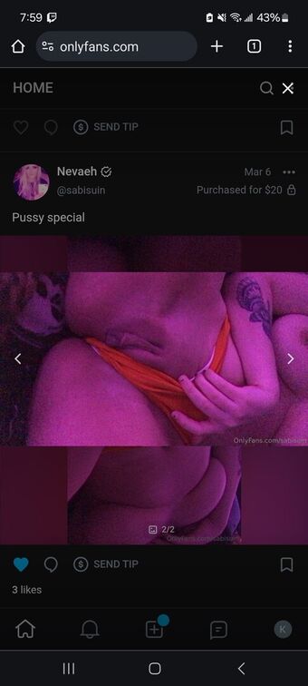 Sabisuin Голі Зливи OnlyFans Фото 3